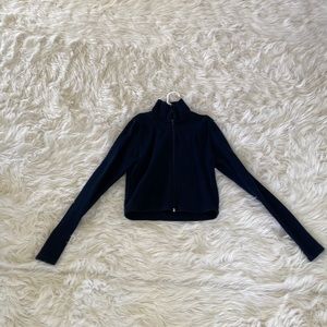Brandy Melville Cropped Tight Zip up